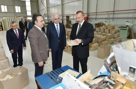 Prezident İlham Əliyev Balaxanı Sənaye Parkının açılışında iştirak edib