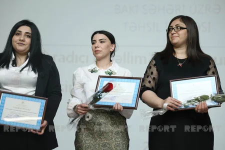 “Yaradıcı müəllim” müsabiqəsinin qalibləri mükafatlandırılıb
