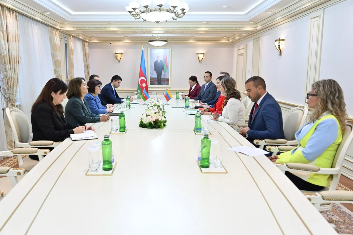 Sahibə Qafarova Venesuela Milli Assambleyasının nümayəndə heyəti ilə görüşüb