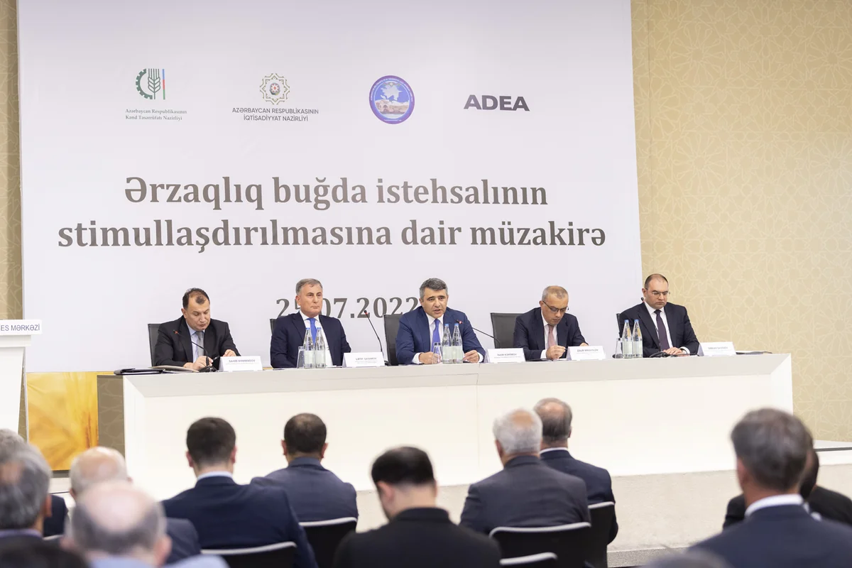 Ərzaqlıq buğda istehsalının stimullaşdırılması müzakirə olunub
