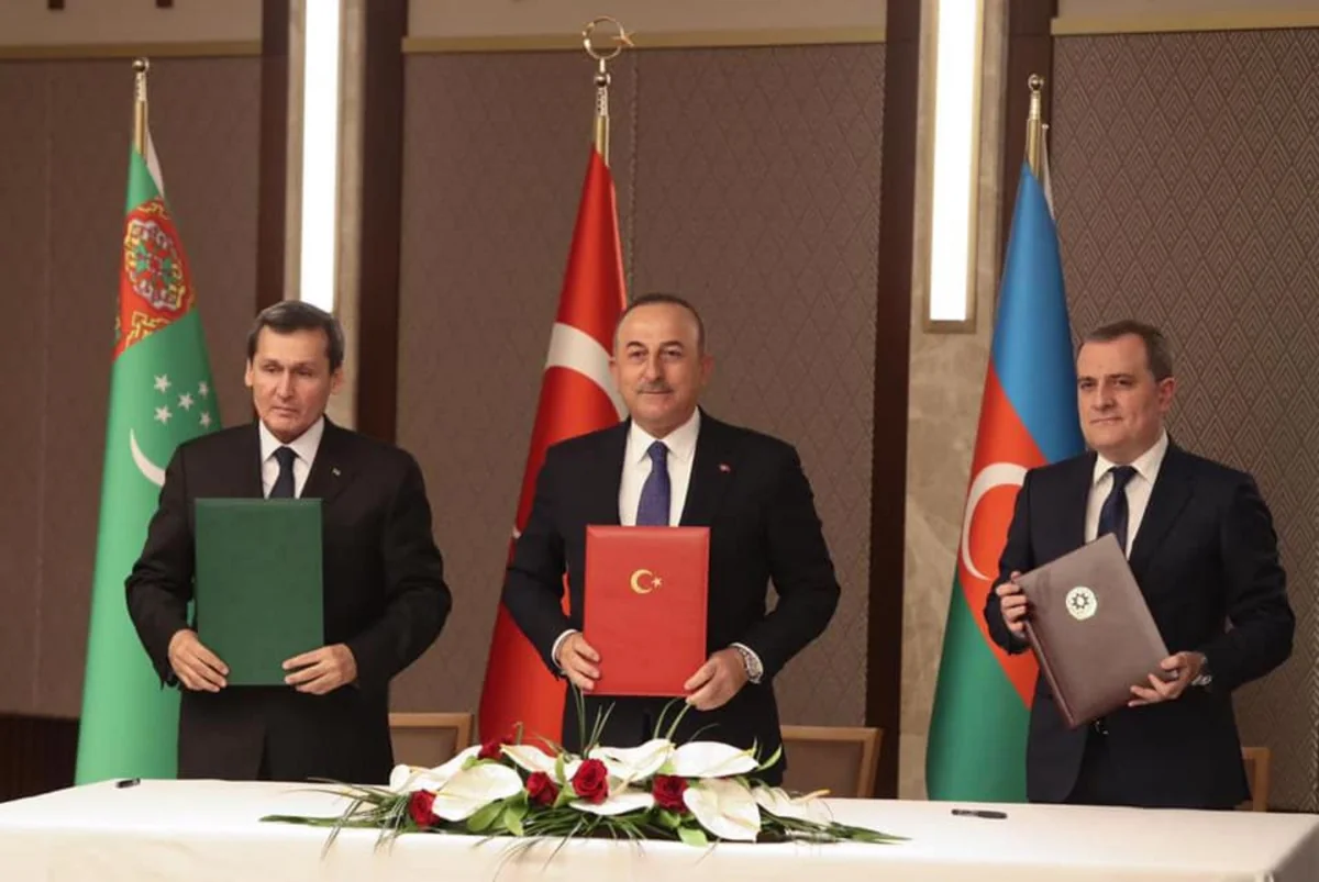 Türkiyə, Azərbaycan və Türkmənistan XİN başçılarının görüşü ilə bağlı birgə bəyanat yayılıb