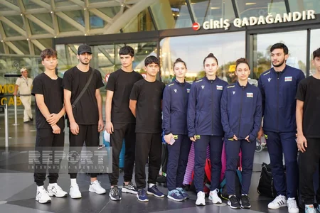 Avropa çempionatlarında 5 medal qazanan taekvondoçular Vətənə qayıdıb