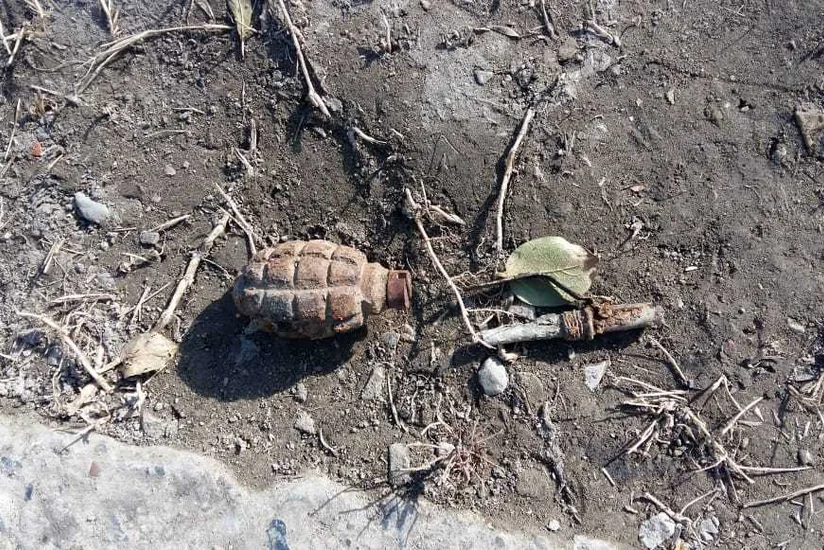 Gəncədə əl qumbarası tapılıb