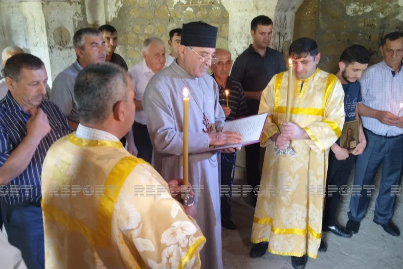 Reps of Albanian-Udi Christian community visit Talish village in Azerbaijan