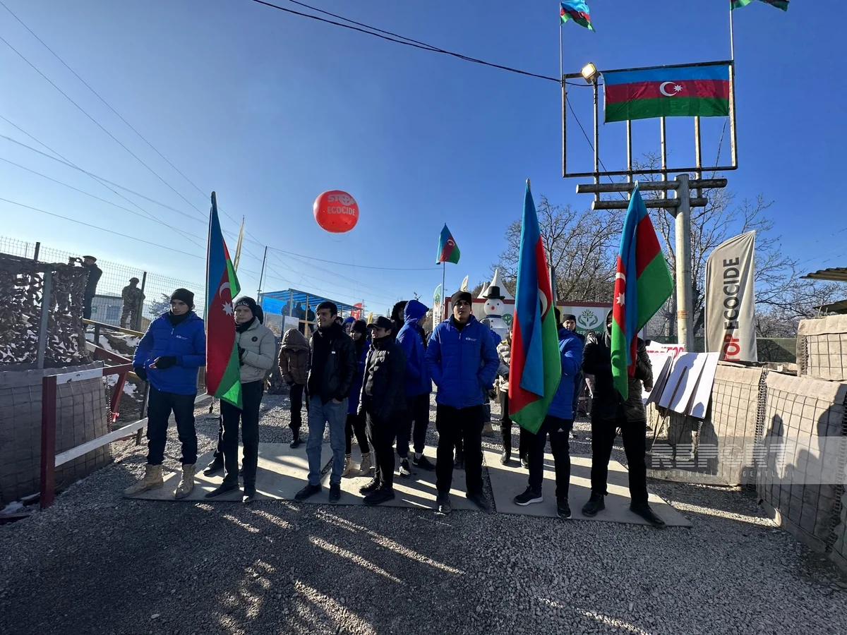 Protest rally on Khankandi-Lachin road enter its 44th day