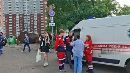 PHOTOS from site of massive airstrike on Kyiv