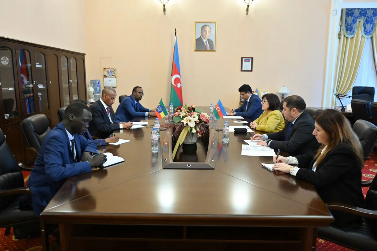 Sahibə Qafarova Belarus və efiopiyalı həmkarları ilə əməkdaşlıq məsələlərini müzakirə edib