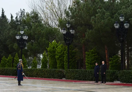 ​Official welcoming ceremony of Ahmet Davutoglu held
