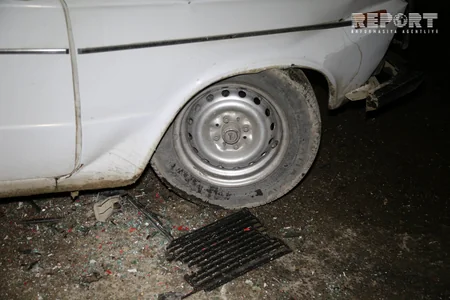 Bakıda minik maşını ilə avtobus toqquşub, yaralanan var - FOTO - VİDEO - YENİLƏNİB