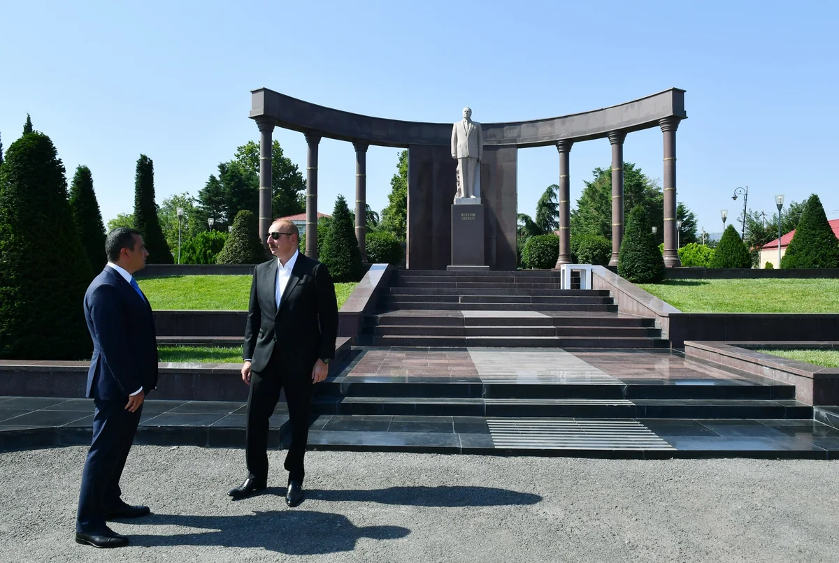 Prezident İlham Əliyev Şəmkirə səfər edib