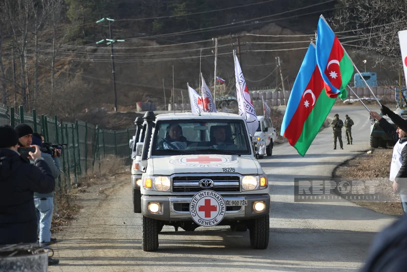 На дороге Ханкенди-Лачын в очередной раз созданы условия для передвижения автомобилей МККК