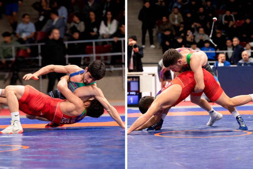 Определились победители первого дня чемпионата Азербайджана по борьбе