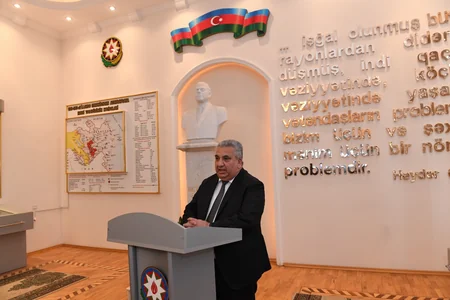 Dövlət Komitəsində Heydər Əliyevin 100 illik yubileyinə həsr olunan tədbir keçirilib