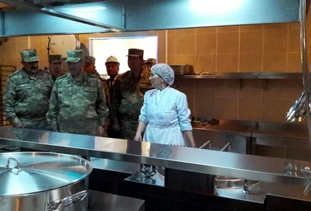 A new military unit built for Azerbaijani army was put into operation on the frontline