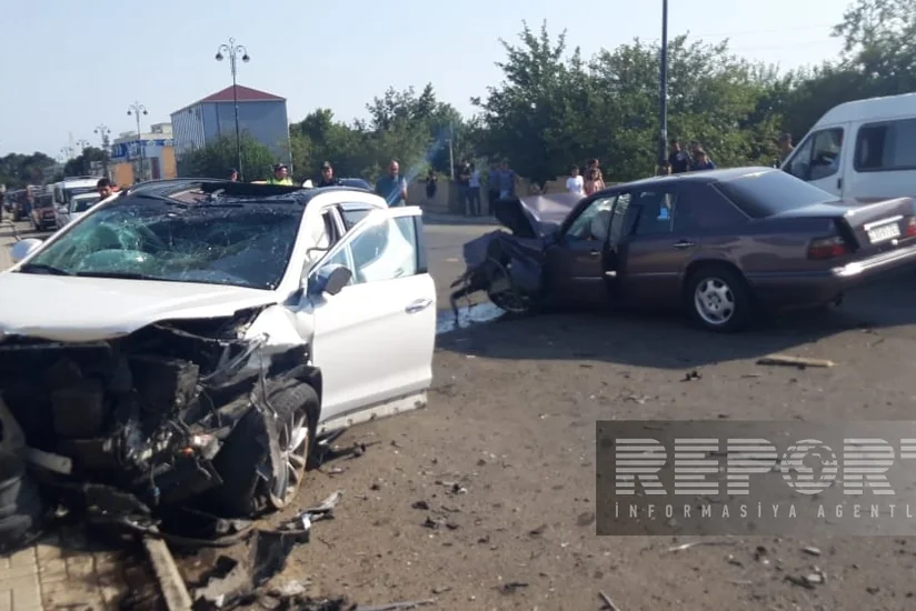В Билясуваре произошло ДТП, есть пострадавшие