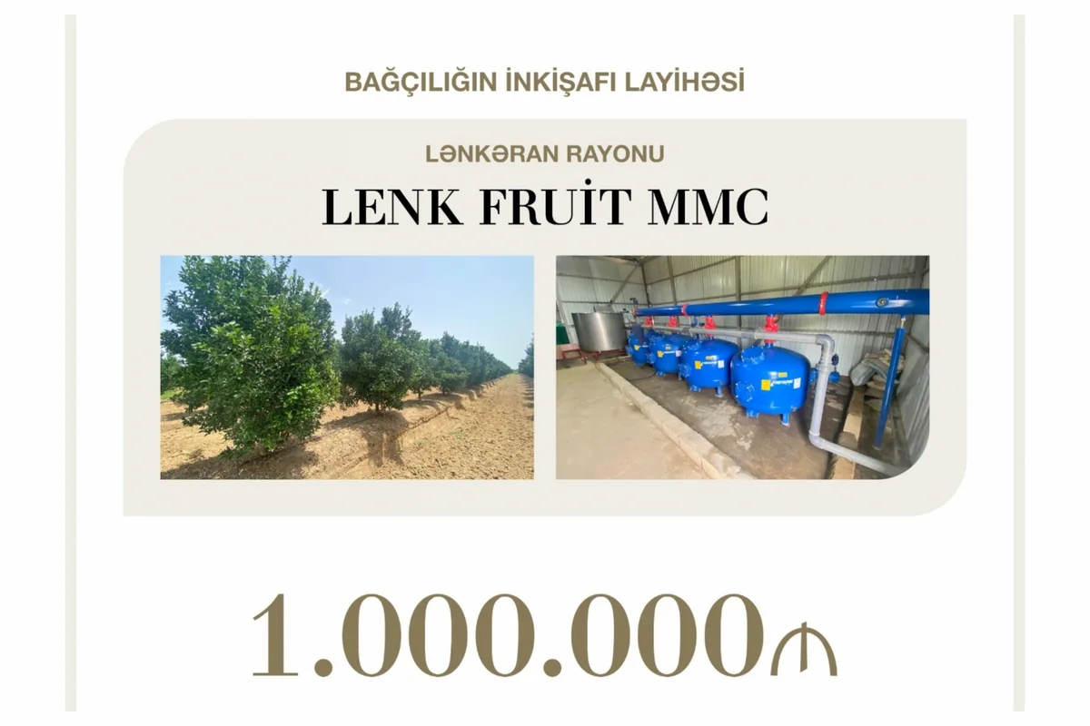 Preferential loan of nearly $600,000 allocated for horticulture project in Lankaran