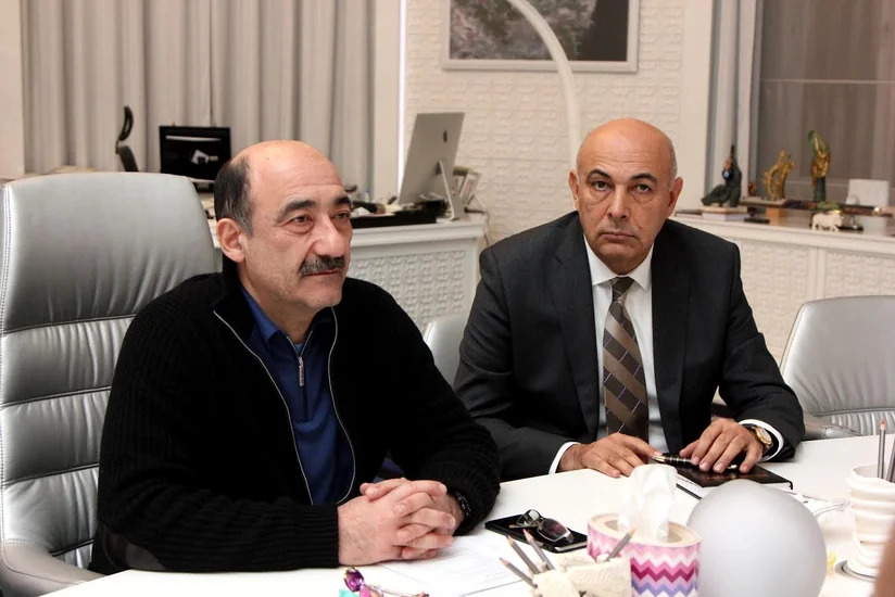 Əbülfəs Qarayev Bakıda səfərdə olan Rusiya baletmeysteri Vladimir Vasilyev ilə görüşüb