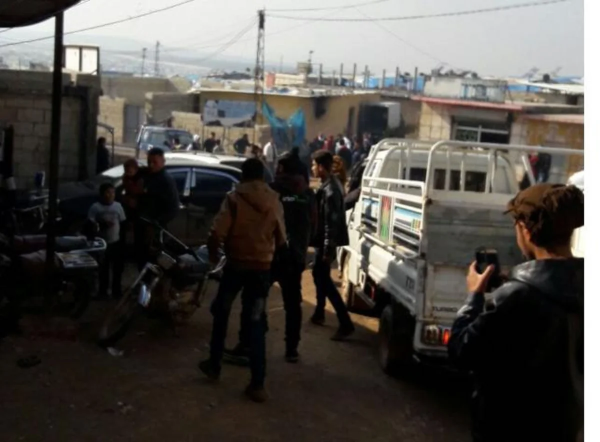 Missile shot from Afrin hit refugee camp: 3 killed, 15 wounded