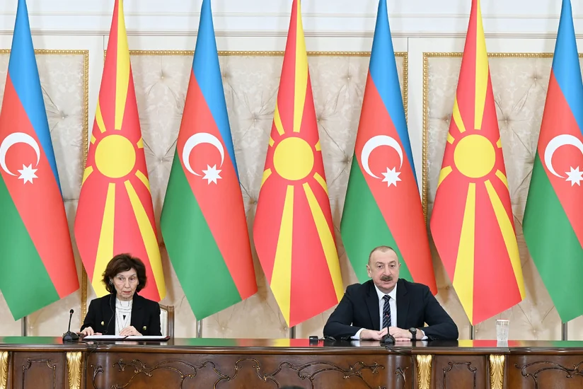 Azərbaycan və Şimali Makedoniya prezidentləri mətbuata bəyanatlarla çıxış ediblər - YENİLƏNİB