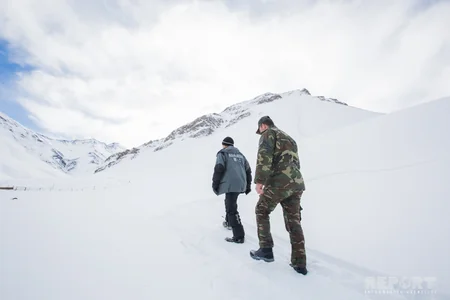 Alpinistlərin itkin düşdüyü dağlardan - FOTOREPORTAJ