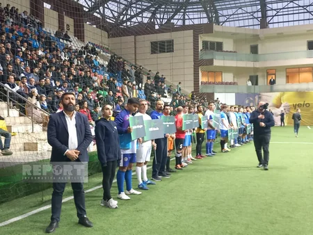 Ulu Öndərin xatirəsinə həsr olunan minifutbol turnirinin açılış mərasimi keçirilib