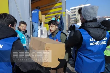 Azərbaycan könüllüləri Kahramanmaraşda fəaliyyətə başlayıblar