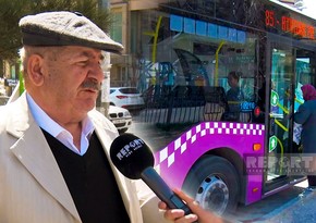Bakıda avtobusu şamla axtaran sakinlər: Əziyyət çəkirik