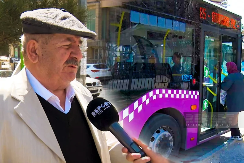 Bakıda avtobusu şamla axtaran sakinlər: Əziyyət çəkirik