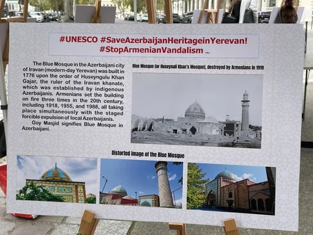 Parisdə Qərbi Azərbaycanın mədəni irsinin dağıdılmasına həsr olunan sərgi-aksiya keçirilib