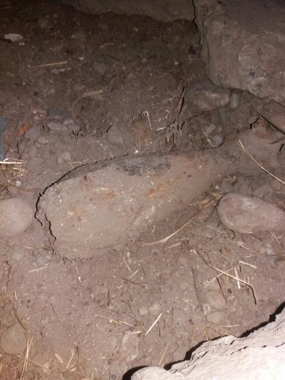 A mortar shell found in Ganja city of Azerbaijan