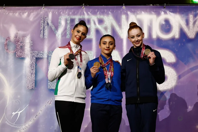 Azərbaycanın bədii gimnastı Fransadakı turnirdə daha üç medal qazanıb