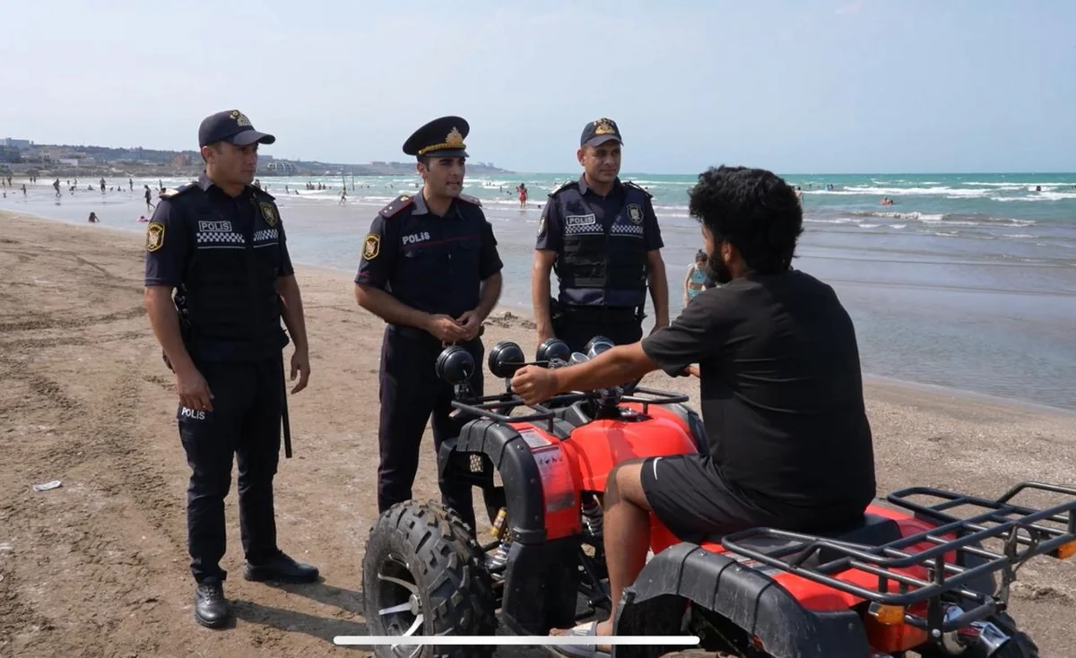 Polis çimərliklərdə profilaktik tədbirləri davam etdirir