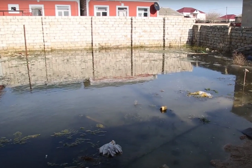 Suya qərq olan Ramana küçələri