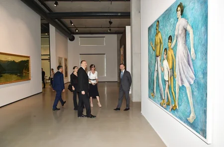 President Ilham Aliyev attended the opening of “Azerbaijani painting in the 20th-21st centuries” exhibition - PHOTO