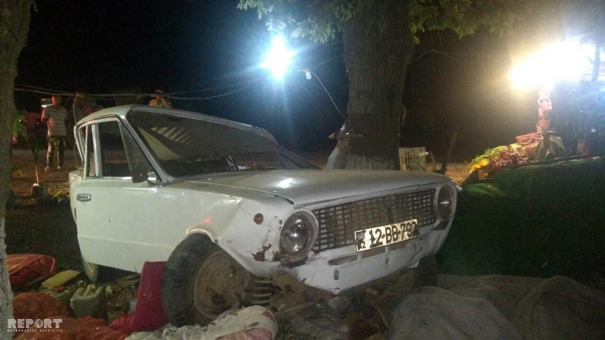 Cəlilabadda avtomobil ağaca çırpılıb, xəsarət alanlar var