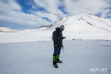 Alpinistlərin itkin düşdüyü dağlardan - FOTOREPORTAJ