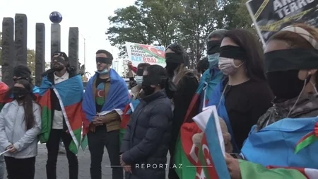 Azerbaijani youth holds protest rally in New York