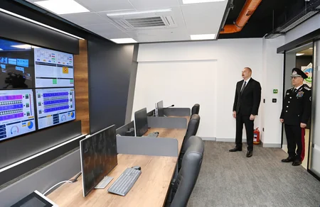 Prezident İlham Əliyev DTX-nin yeni inzibati binalarının açılışında iştirak edib