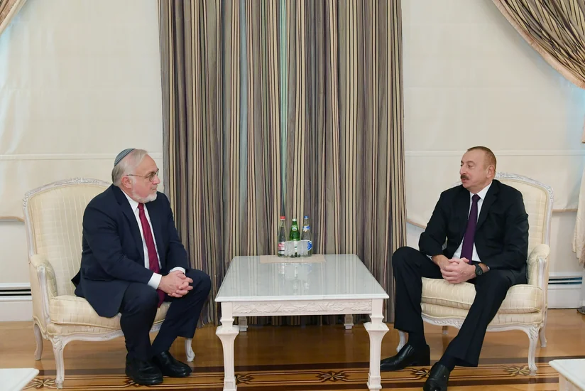 President Ilham Aliyev receives US renowned religious figures