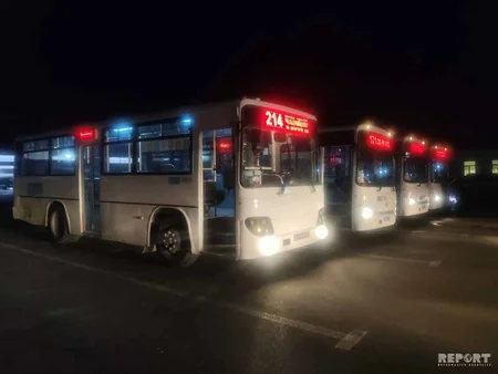 Bakı kəndlərinə işləyən avtobuslar dezinfeksiya olunur - FOTO - VİDEO