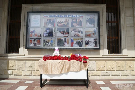 Kemerovoda yanğın zamanı ölənlərin xatirəsi Bakıda anılır - FOTO