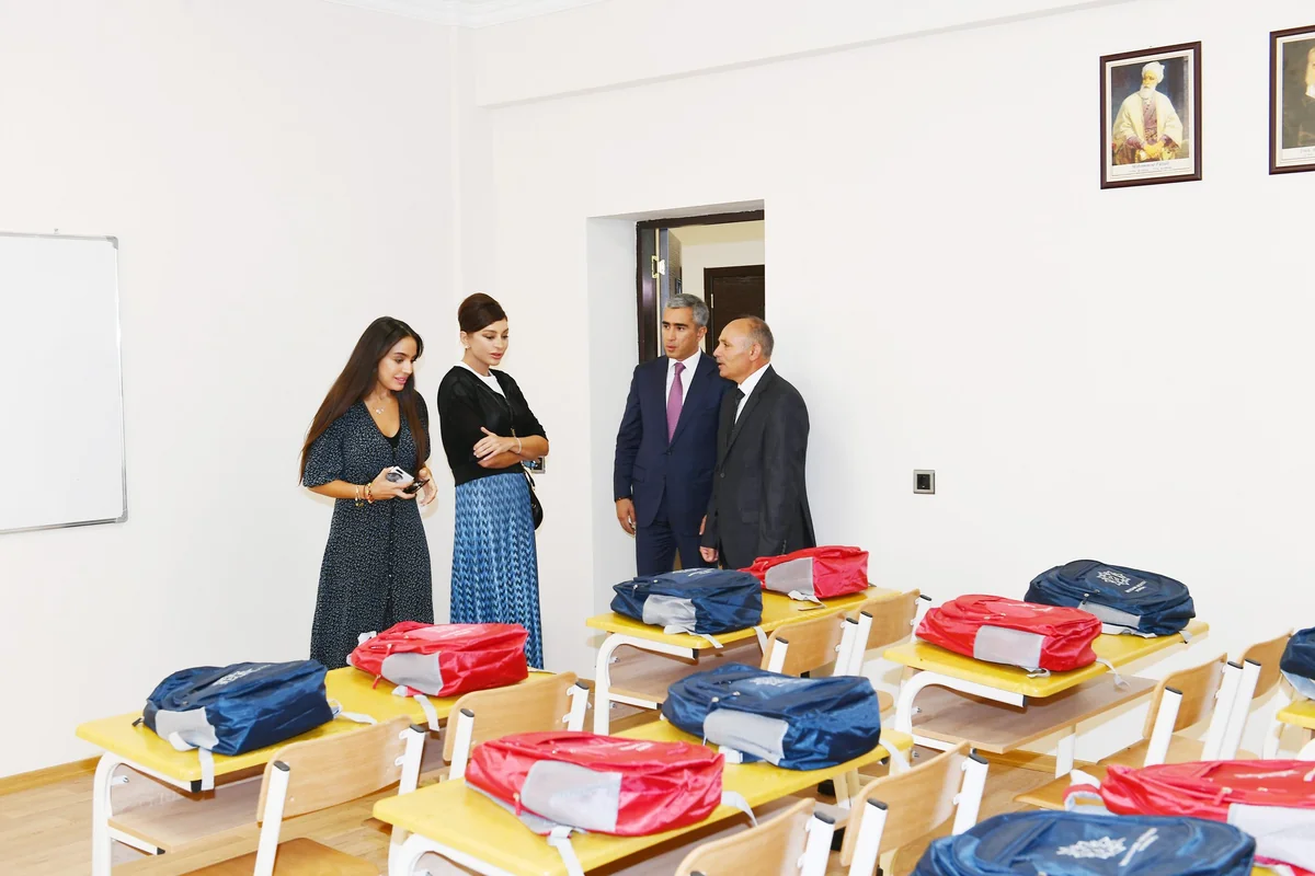 Şamaxıda Məlikçobanlı kənd tam orta məktəbinin açılışı olub - YENİLƏNİB