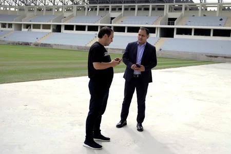 PFL rəhbərliyi Sumqayıtın stadionuna baş çəkib