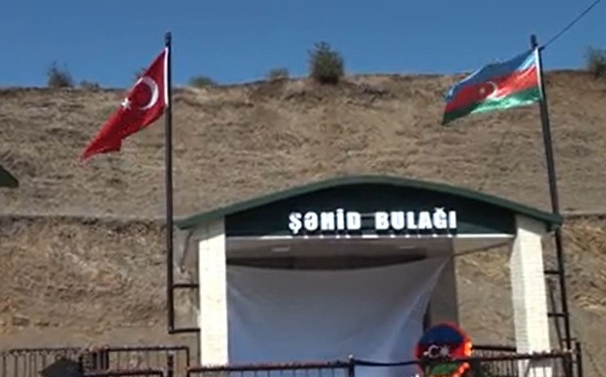 Cəlilabadda şəhidin xatirə bulağının açılışı olub 