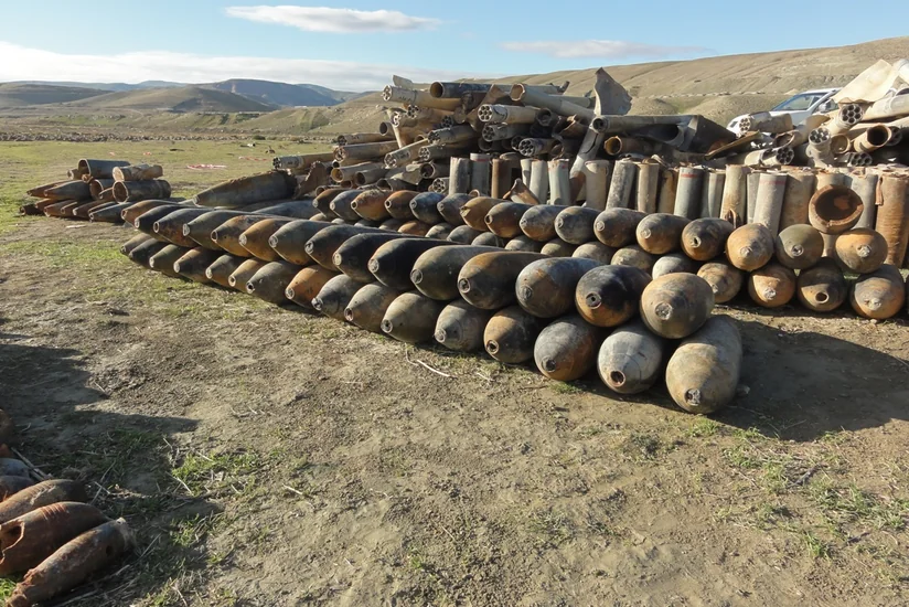 Xızıda 136 ədəd partlamamış hərbi sursat aşkar edilib