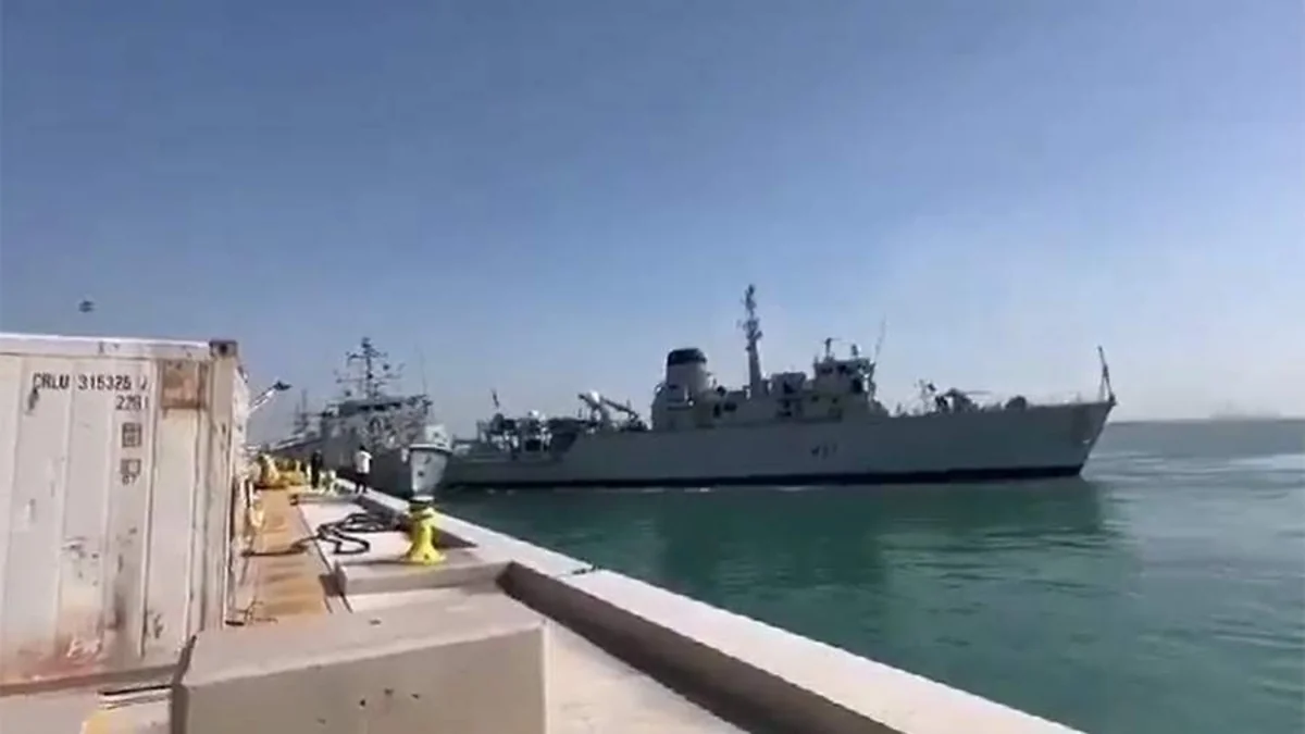 Two British Royal Navy minehunters collide in Bahrain