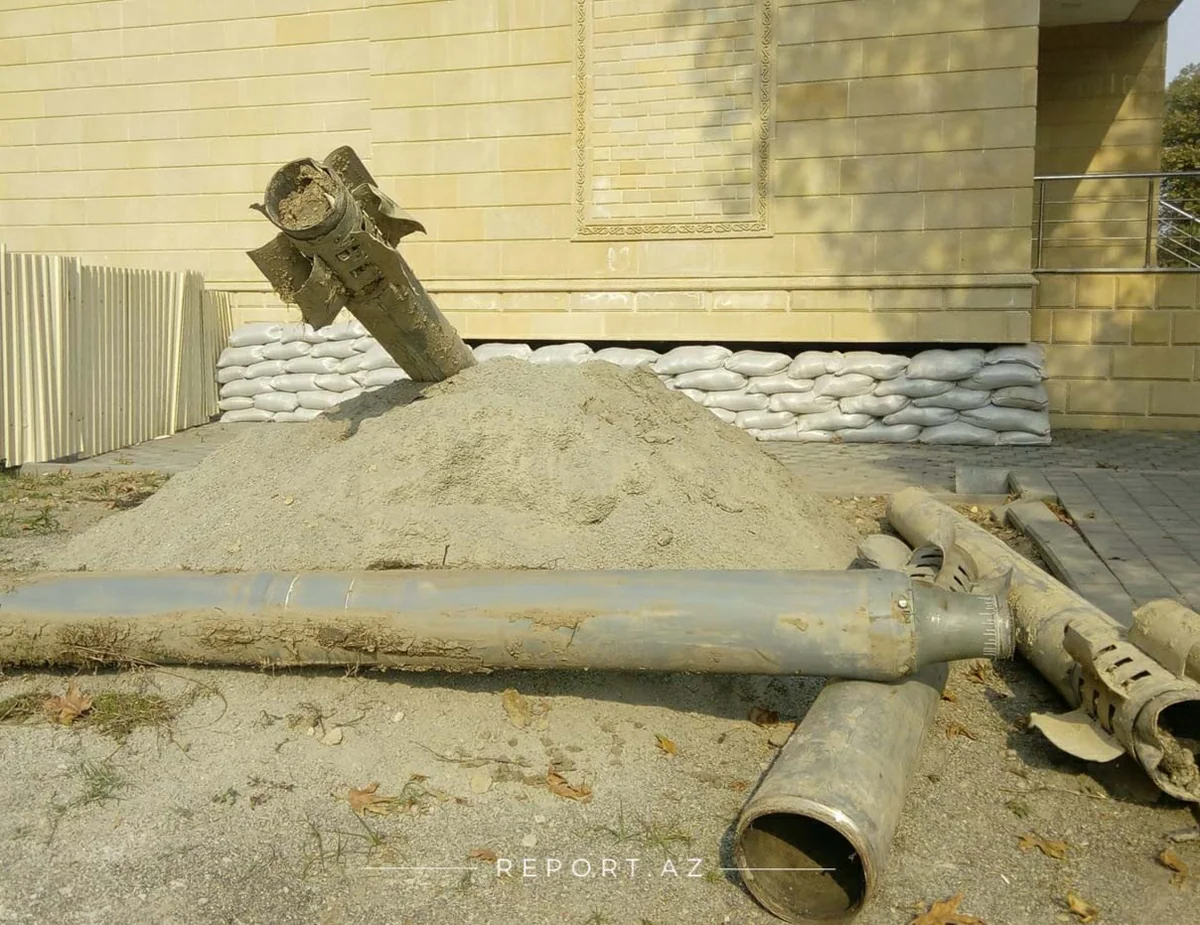 Düşmənin Tərtərə atdığı raketlərin qalıqları muzeyə gətirildi
