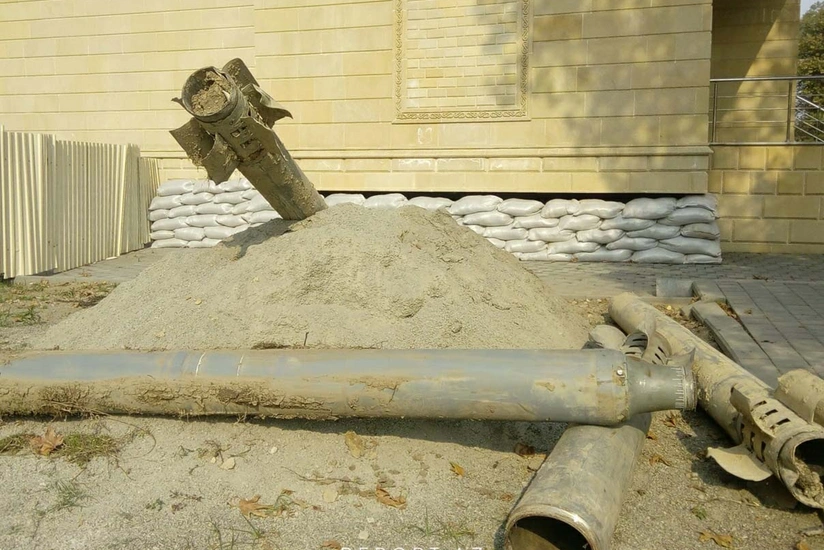 Remains of missiles fired by enemy at Tartar brought to museum