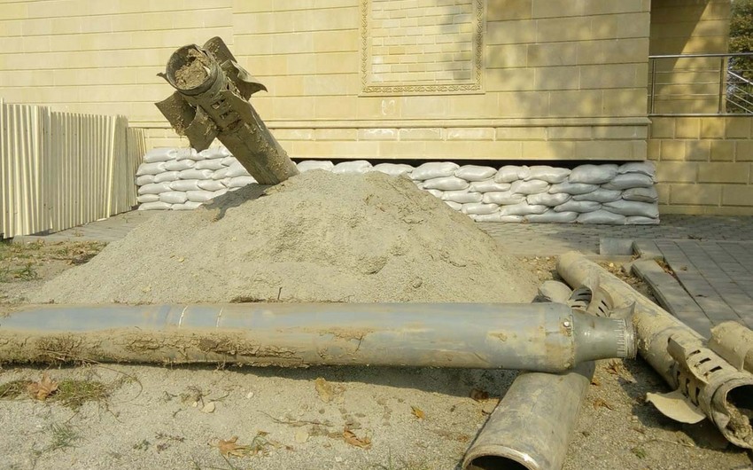 Remains of missiles fired by enemy at Tartar brought to museum