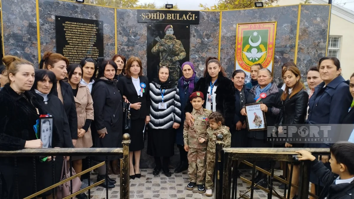 Kürdəmirdə şəhid bulağının açılışı olub